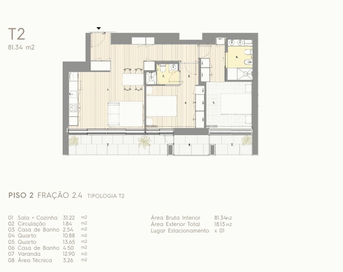 Planta T2 D